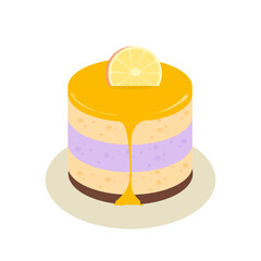 Lemon Lavender Layered Mousse