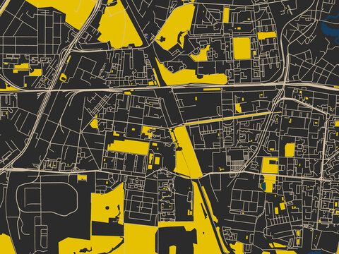 Clean urban street map of Korolev, Russian Federation