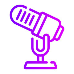 microphone gradient icon