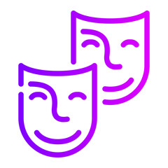 theater gradient icon