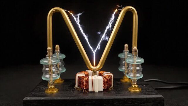 Electromagnetic Induction Experiment with a Toroidal Transformer and Electrical Arcs