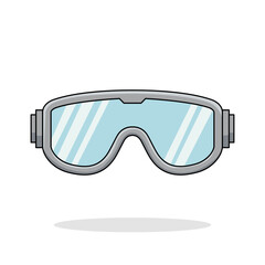 Safety Goggles isolated on white background