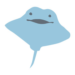 海のやさしいアイコンシリーズ｜マンタ / Gentle Sea Icon Series &ndash; Manta Ray