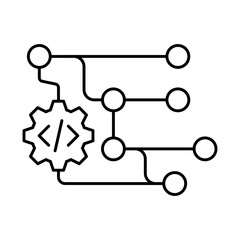 Version Control Icon, Git - Code Management, Repository, Track Changes, DevOps Tools, Software Development, Editable Stroke.