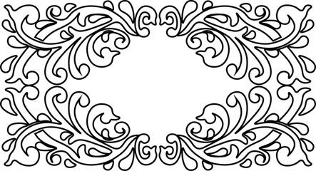 traditional pattern of sumatera. floral pattern. line art pattern