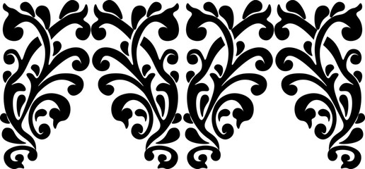 traditional pattern of sumatera. floral pattern with dark color