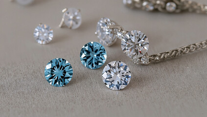 Fototapeta premium Diamond finding and gemstone testing procedures