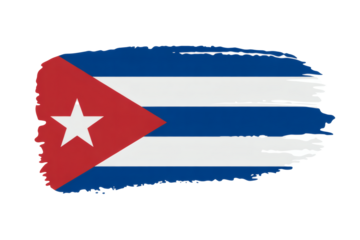 Distressed Cuban flag with a grunge effect, ideal for travel, culture, or patriotic designs and artistic projects