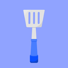 Fototapeta premium Illustration of a Spatula with Blue Handle