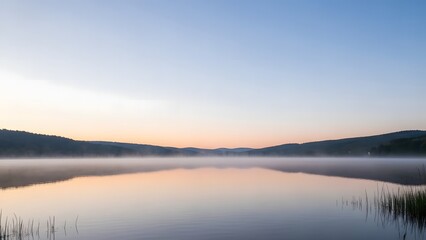 Obraz premium sunrise over the lake