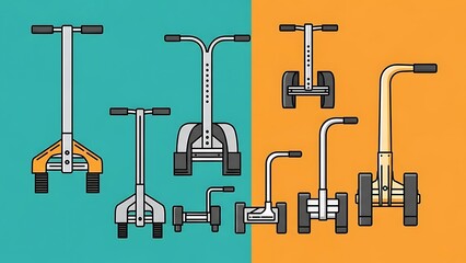 Collection of Various Self-Balancing Scooters and Personal Transporters.