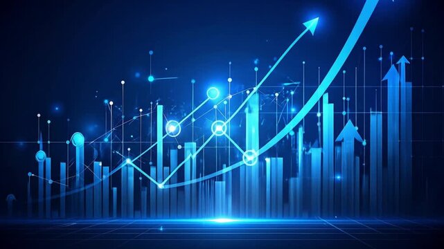 Abstract growth chart