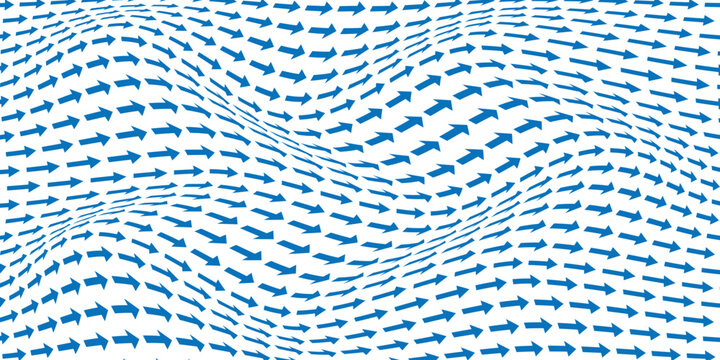 simple blue arrow wave pattern for banner poster background.