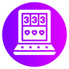 slot machine gradient icon