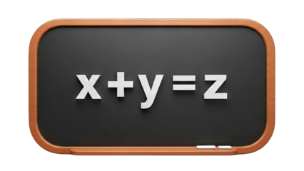 Math Equation on Blackboard: Solving for Z