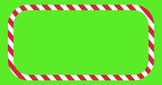 Animation video 4k green screen candy strip