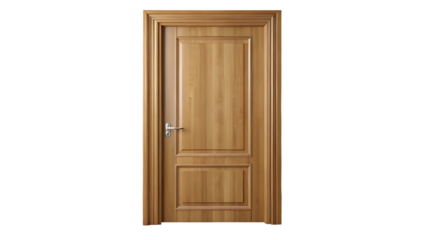 closed wooden door