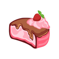 Chocolate Frosted Strawberry Cupcake