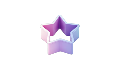 Star Cookie Cutter Isolated on White Background