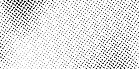 Grunge halftone gradient background. Faded grit noise texture. White and black sand wallpaper. Retro pixelated backdrop. Anime or manga style comic overlay. Vector graphic design textured template