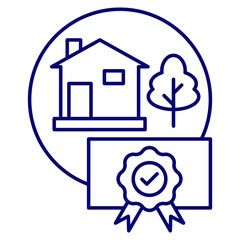 property development icon vector