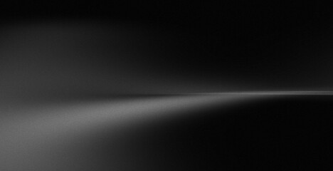 perfect black background for placing 3D objects or product photos. Illustration of a "floor", grounded and realistic products and soft light highlights.