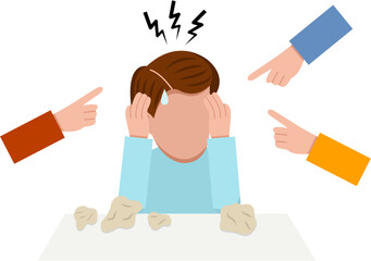 Male Office Worker Feeling Burnout 