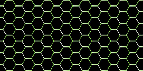 Seamless geometric hexagon honeycomb pattern design vector texture backdrop illustration