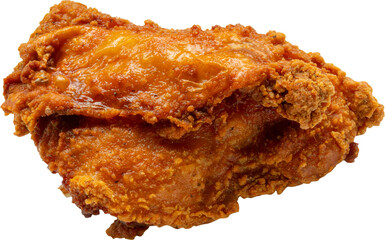 crispy fried chicken isolated on white background