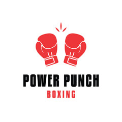 boxing glove logo design concept creative idea