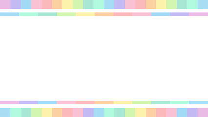パステルカラー枠素材【16:9素材シリーズ】