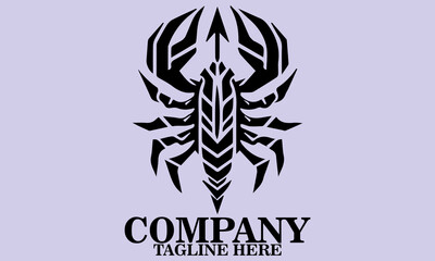 Real Estate Scorpion Logo Key Scorpion Logo.  Abstract Scorpion Emblem, Scorpion Vector Illustration