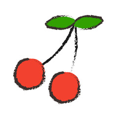 さくらんぼのイラスト
