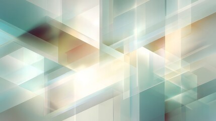 Fototapeta premium Abstract geometric shapes with soft color gradients and modern design