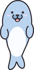 Cute Cartoon Seal Illustration Element