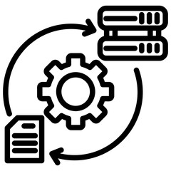 Data transformation Icon