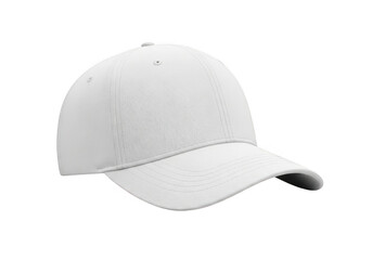 Fototapeta premium White baseball cap isolated on transparent background