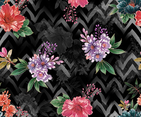 Beautiful floral design with texture.