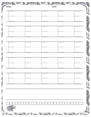 Capital Letter E Tracing Worksheet &ndash; Uppercase Handwriting Practice Page
