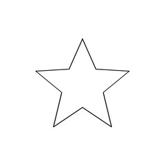 Obraz premium Christmas tree star black and white hand drawn Christmas clip art 