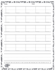 Capital Letter L &ndash; Alphabet Tracing, Typography Design, Educational Graphic