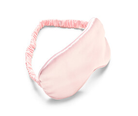 Stylish sleep mask isolated on white background