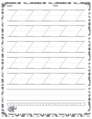 Capital Letter Z &ndash; Alphabet Tracing, Typography Design, Educational Graphic