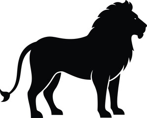 lion silhouette vector icon