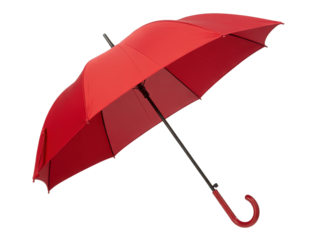 red umbrella isolated on white