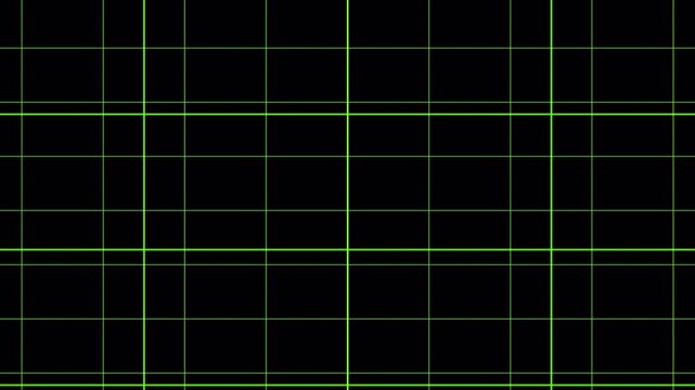 animation green grid move background loop, seamless texture motion graphic overlay video 4K
