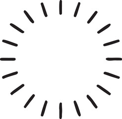 Obraz premium sunburst pattern with radiating lines, eps