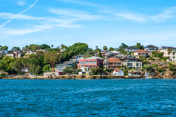 Drummoyne ferry wharf is located on the southern side of the Parramatta River serving the Sydney suburb of Drummoyne.