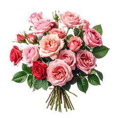 Obraz premium Fresh blooming roses showing natural beauty high resolution picture