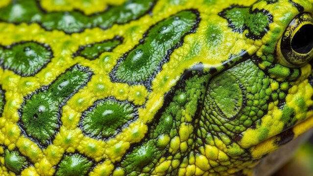 Macro &ndash; Frog Skin Texture (Vivid Contrast)